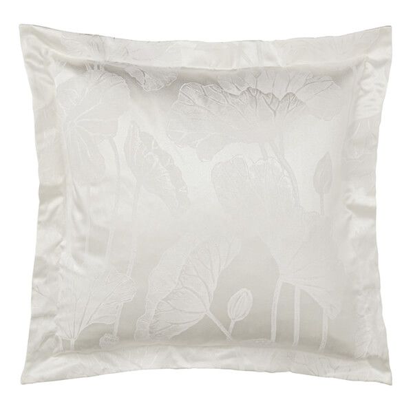 Sanderson Lotus Leaf Square Pillowcase Ivory
