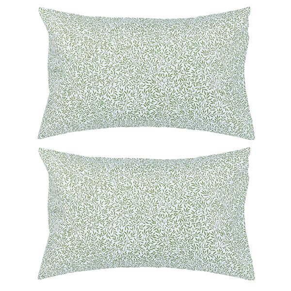 Morris & Co Lemon Tree Pair of Standard Pillowcases Leaf Green