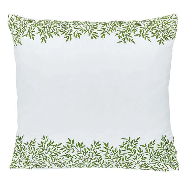Morris & Co Lemon Tree/Willow Bough Square Pillowcase Leaf Green