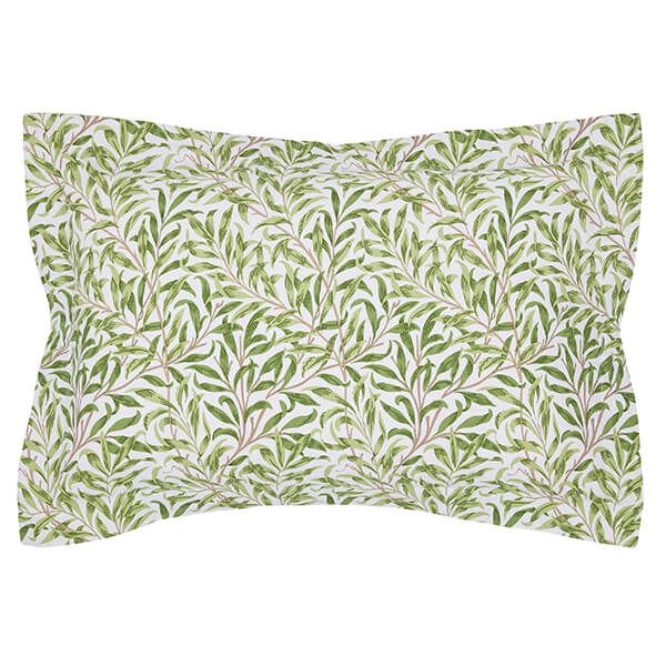 Morris & Co Willow Bough Oxford Pillowcase Leaf Green