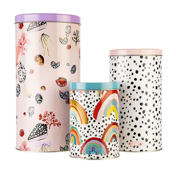Eleanor Bowmer Canisters Set Of 3 Mixed Print