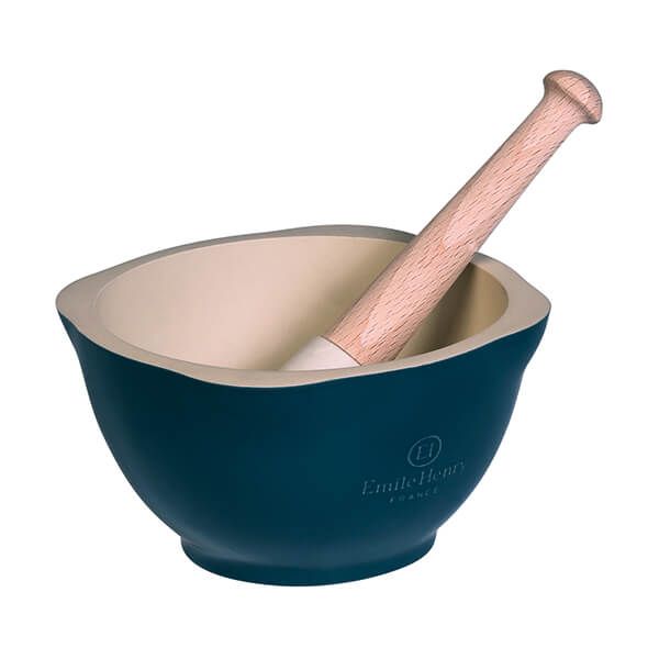 Emile Henry Blue Flame Mortar and Pestle