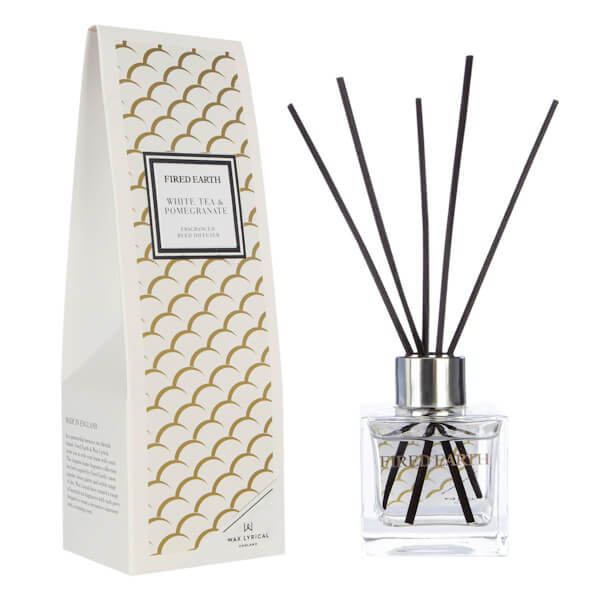Fired Earth by Wax Lyrical Reed Diffuser 100ml White Tea & Pomegranate