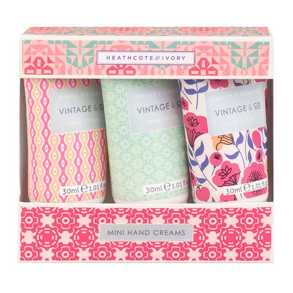 Heathcote & Ivory Vintage & Co Fabrics & Flowers Mini Hand Creams
