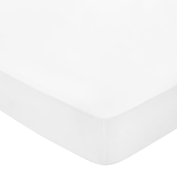 Bedeck of Belfast 300 Thread Count Fitted Sheet King Size White