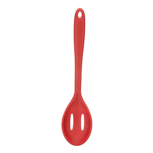 Fusion Twist Silicone Slotted Spoon Red
