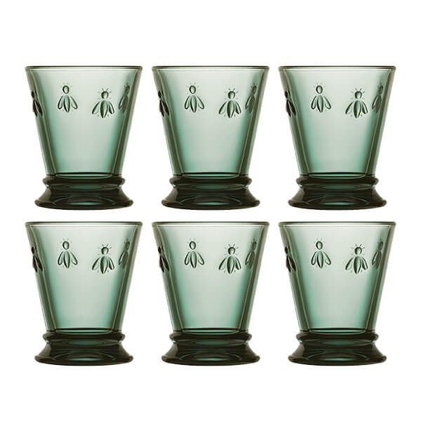 Set of 6 La Rochere French Bee Highball 606701ST6 Clear 