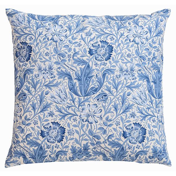 William Morris Blue Compton Cushion And Pad