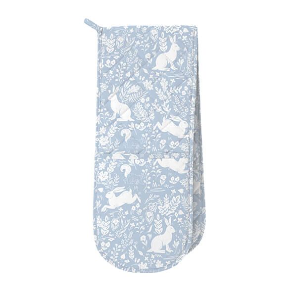 William Morris Forest Life Blue Double Oven Glove