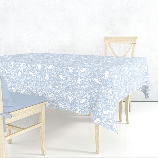 William Morris Forest Life Blue 132X132cm Cotton Tablecloth