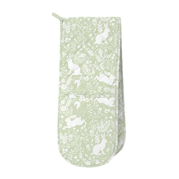 William Morris Forest Life Green Double Oven Glove