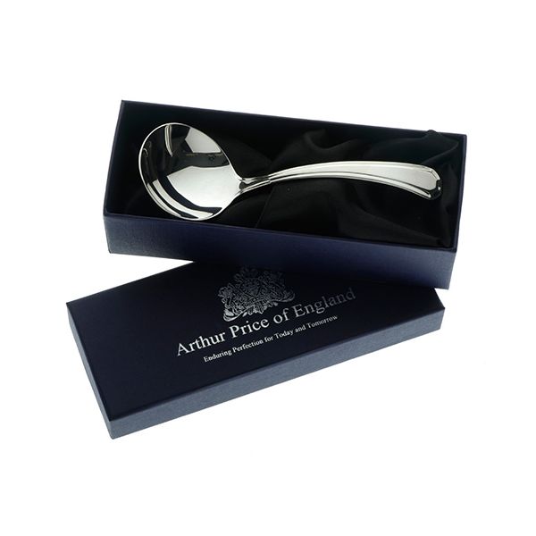Arthur Price of England Sovereign Silver Cream Ladle Grecian