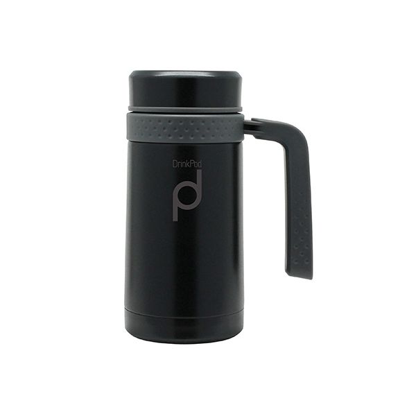 Grunwerg Drink Pod Travel Mug 0.45 Litre Matt Black