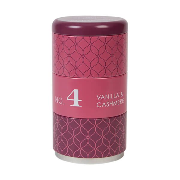 Wax Lyrical Homescenter Vanilla & Cashmere Set of 3 Stacking Candle Tins