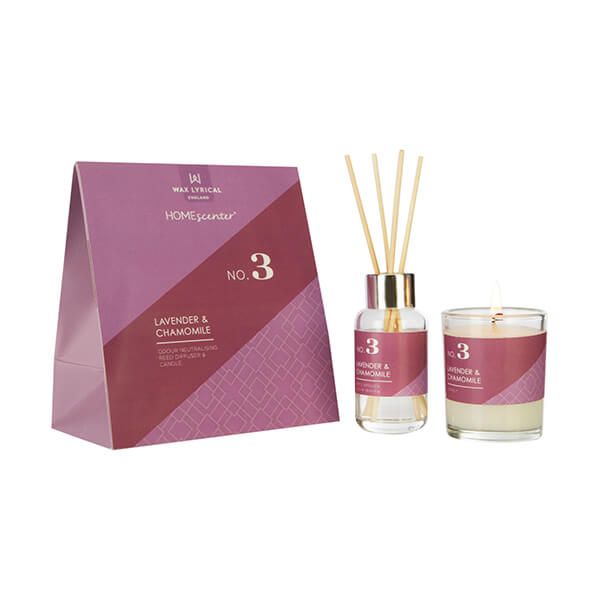 Wax Lyrical Homescenter Lavender & Chamomile Candle & Reed Diffuser Gift Set