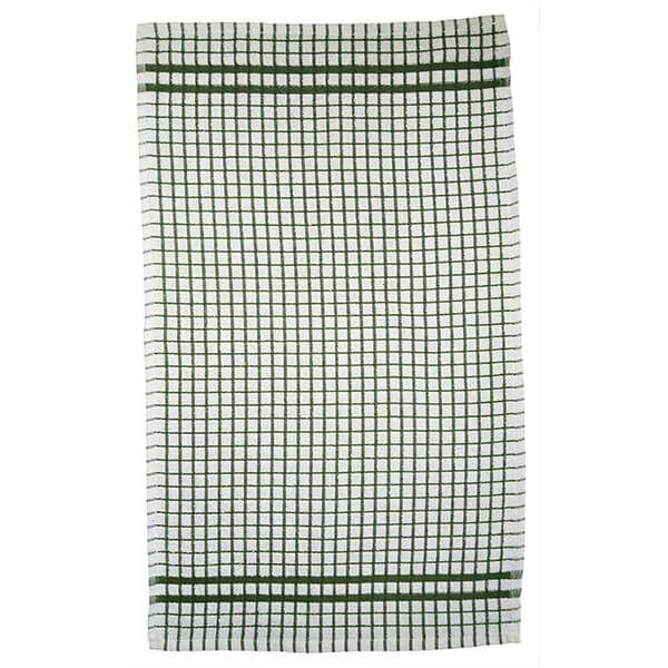 Le Chateau Small Check 41 x 66cm Tea Towel Green & White