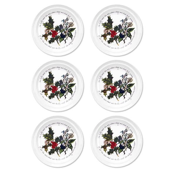 Portmeirion The Holly & The Ivy Set of 6 Side Plates