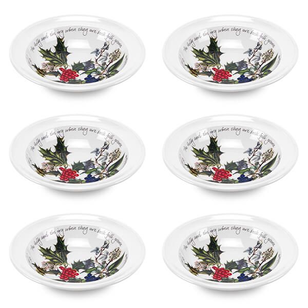 Portmeirion The Holly & The Ivy Set of 6 Cereal Bowls