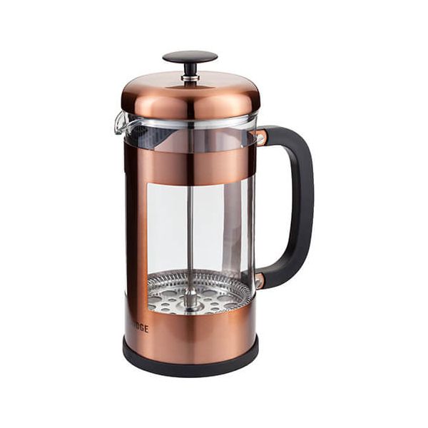 Judge 8 Cup Glass Cafetiere Copper