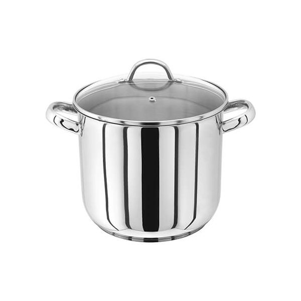 Judge 22cm Stainless Steel Stockpot With Vented Glass Lid, 6.5 Litre