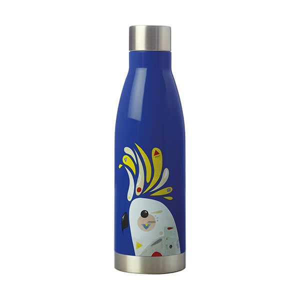Maxwell & Williams Pete Cromer 500ml Double Walled Water Bottle Cockatoo