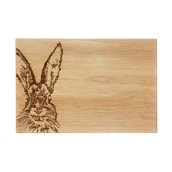The Just Slate Company Hare 30cm Oak Serving Board