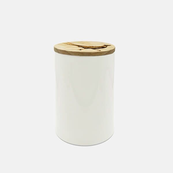 The Just Slate Company Pheasant Oak & Ceramic Small Storage Jar