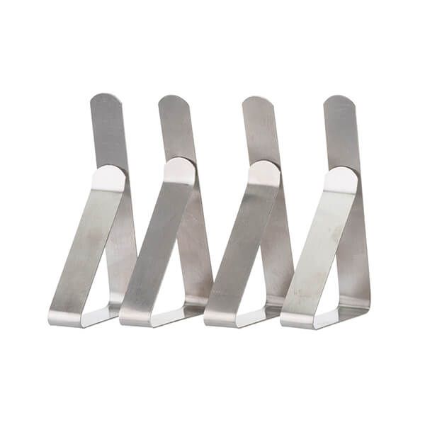 Just The Thing Pack Of 4 Stainless Steel Tablecloth Clips
