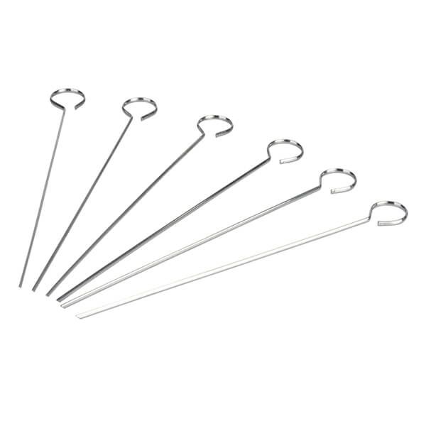 Just The Thing Pack Of 6 30cm Stainless Steel Skewers