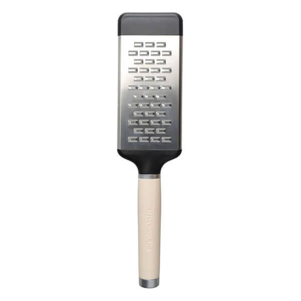 KitchenAid Etched Stainless Steel Two-Way Medium Cheese Grater Almond Cream