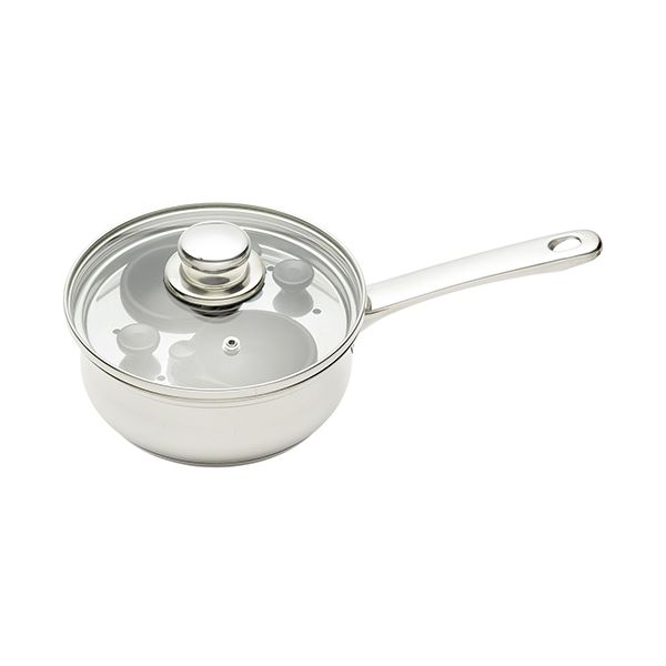 KitchenCraft Stainless Steel Two Hole Egg Poacher