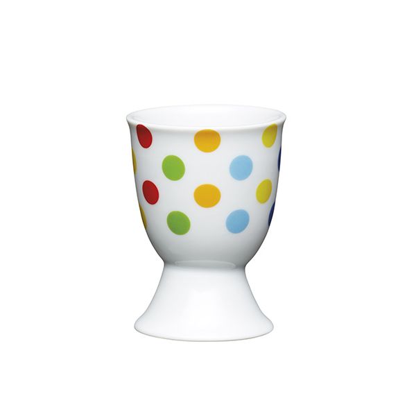 KitchenCraft Bright Spots Porcelain Egg Cup