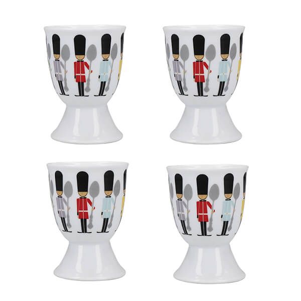KitchenCraft Set Of 4 Egg Cups Soldiers