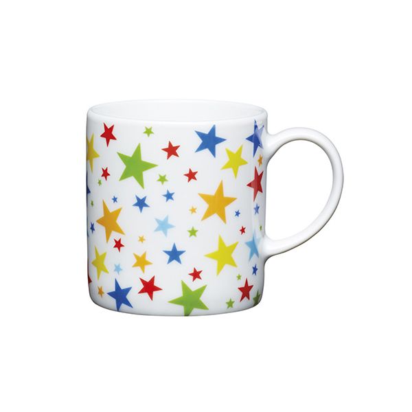 KitchenCraft Multi-Stars Porcelain Espresso Cup