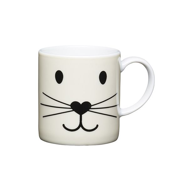 KitchenCraft Cat Face Porcelain Espresso Cup