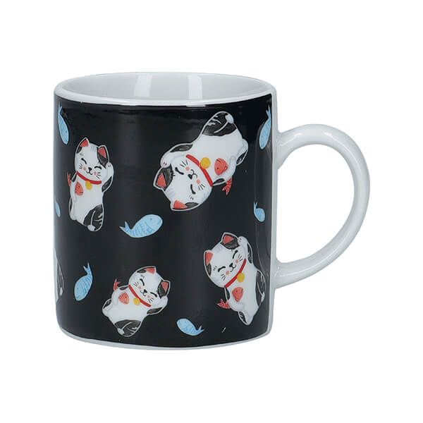KitchenCraft Lucky Cat Porcelain Espresso Cup