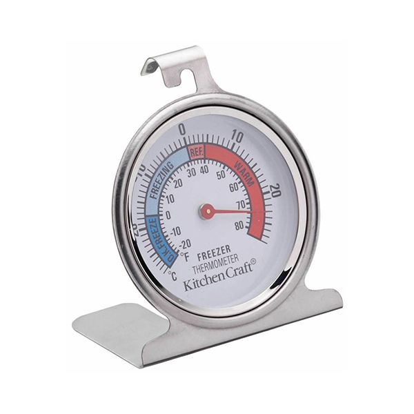 KitchenCraft Stainless Steel Fridge Thermometer 7.5cm