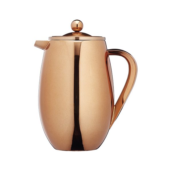 Kitchen Craft Le Xpress 8 Cup Double Walled Copper Finish Cafetiere