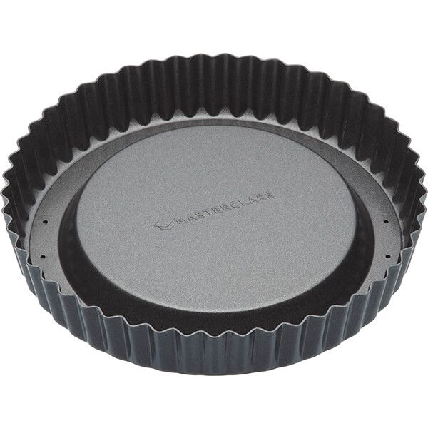 Master Class Non-Stick Raised Loose Base Fluted Flan Tin 20cm