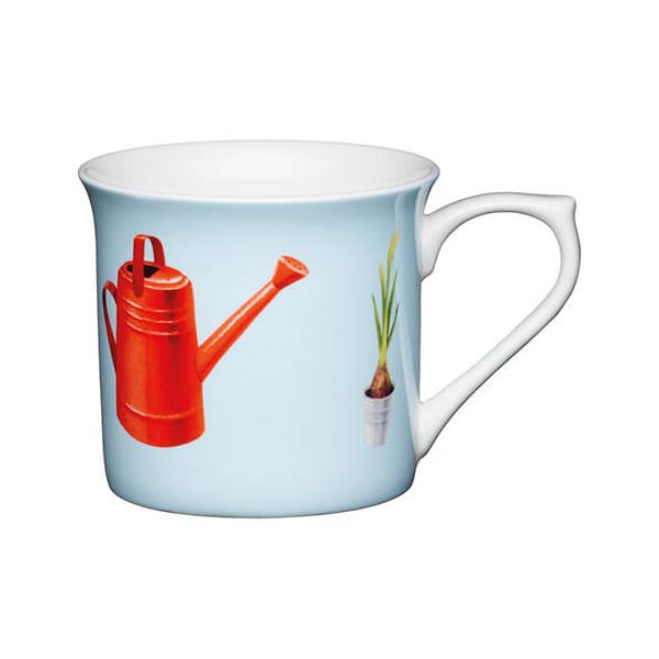 KitchenCraft China 300ml Fluted Mug, Watering Can