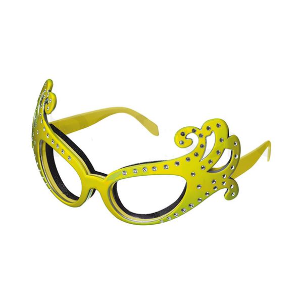 Kitsch'n'fun Dame Edna Onion Glasses Yellow