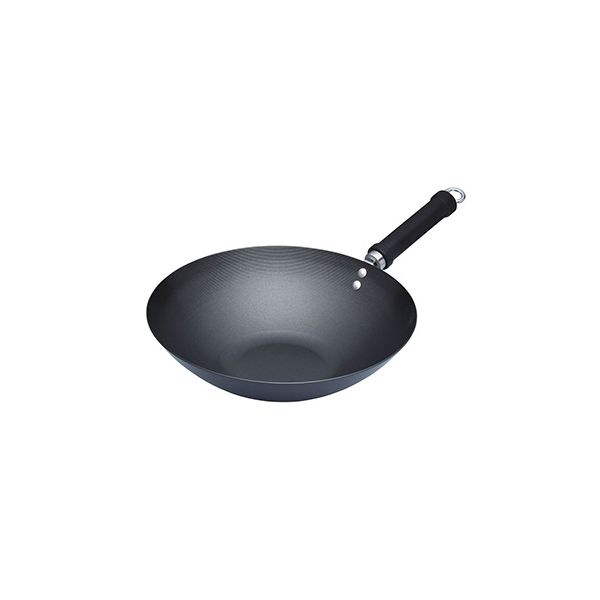 World Of Flavours Oriental 30cm Carbon Steel Non-Stick Wok With Phenolic Handle