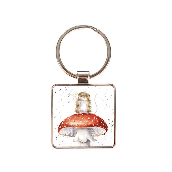 Wrendale Designs 'He's A Fun-Gi' Mouse Keyring