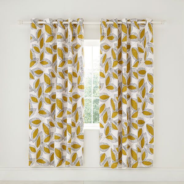 Helena Springfield Grove Lined Curtains 168 x 183cm Cinnamon