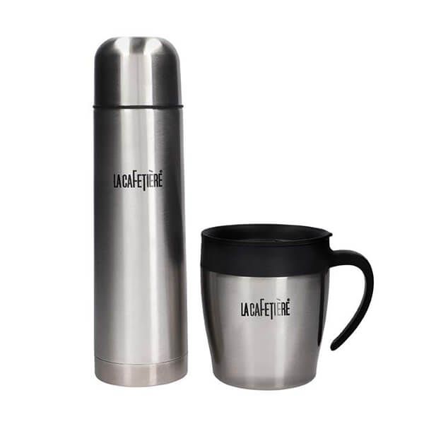 La Cafetiere Travel Fuel Gift Set - 480ml Flask 300ml Stainless Steel Mug