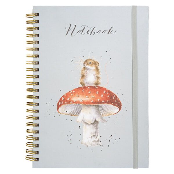 Wrendale Designs FunGi Mouse A4 Notebook Dusky Blue