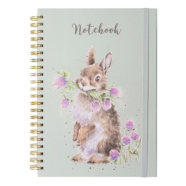 Wrendale Designs Rabbit - Head Clover Heels A4 Notebook