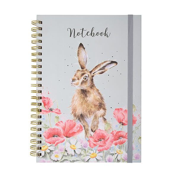 Wrendale Designs 'Field Of Flowers' Hare A4 Notebook