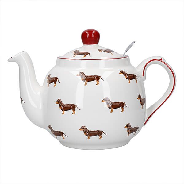 London Pottery Farmhouse Dog 4 Cup Teapot & Infuser