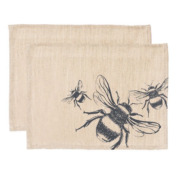 The Just Slate Company Set of 2 Bee Linen Placemats
